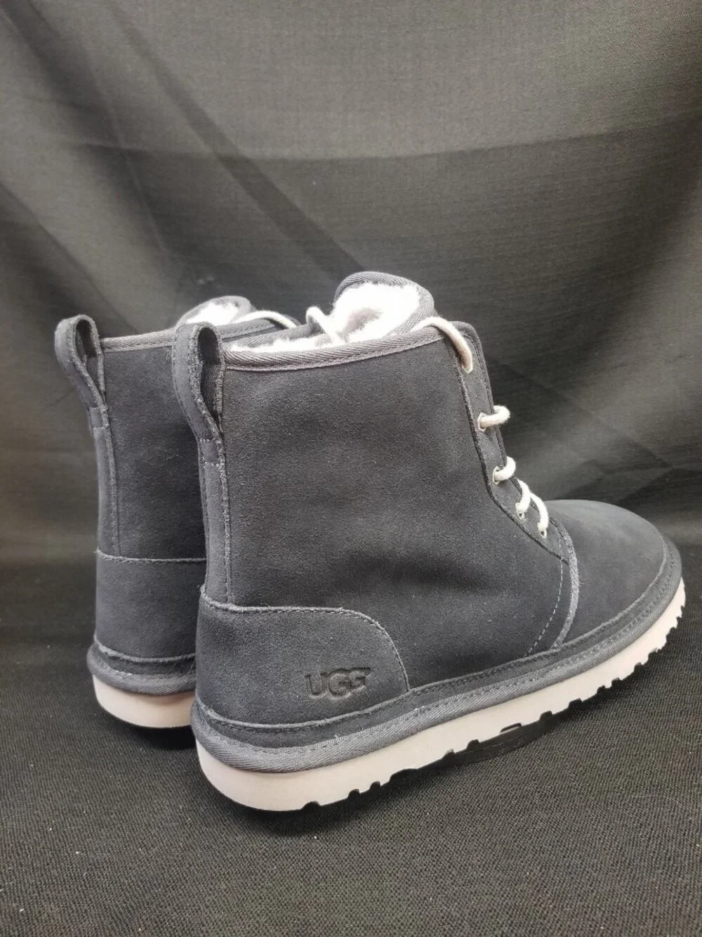 UGG Men's HARKLEY Pull-on 1016472M True Navy suede Boots Size 13 NEW NO BOX!